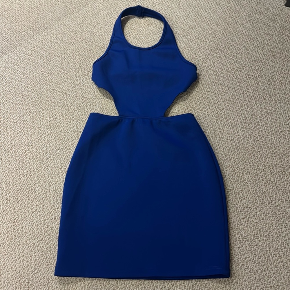 Royal Blue Strappy Bodycon Dress